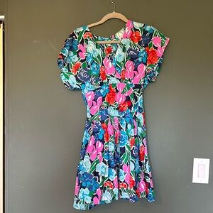 Vintage 80s style Floral Dress